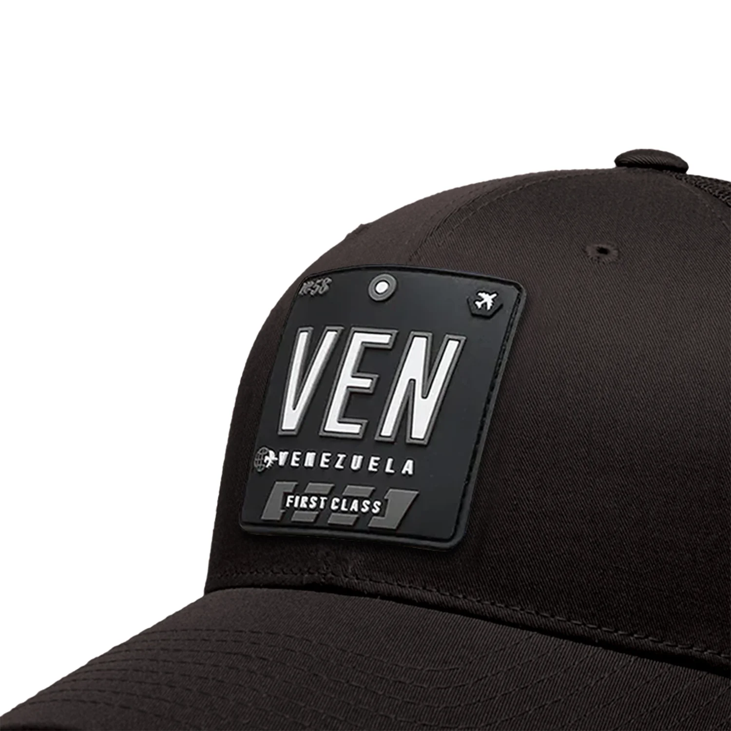 VEN - Venezuela Trucker Hat Black/Black - Image 3