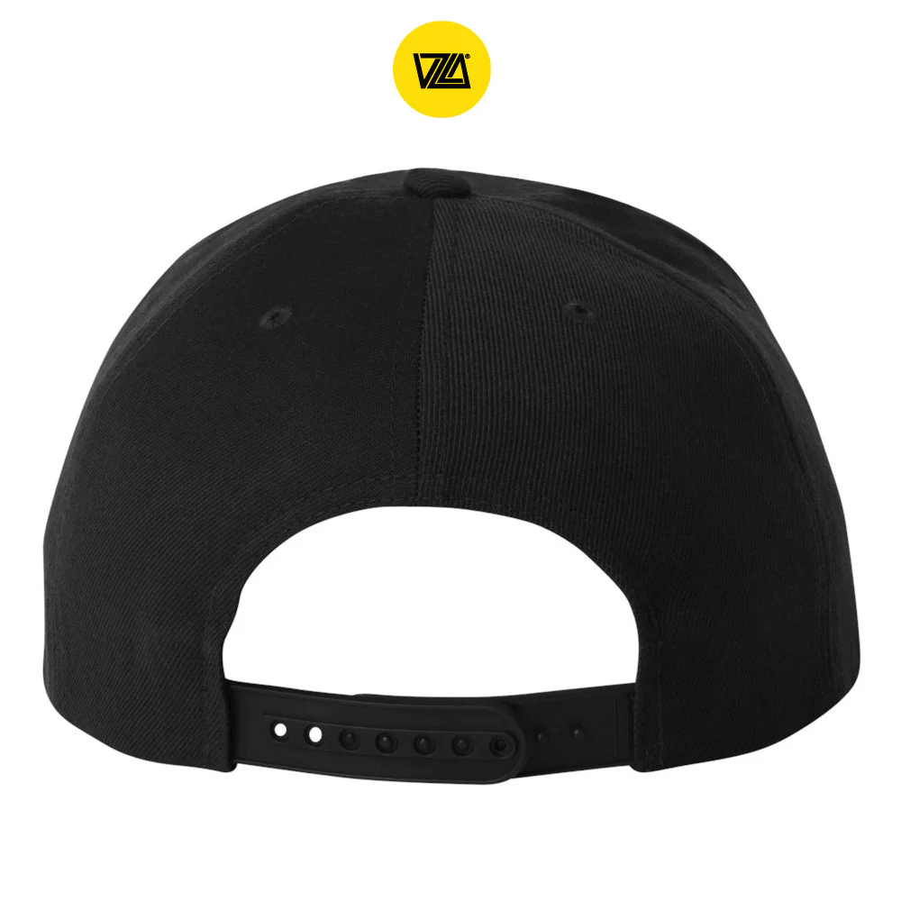 VZLA Black & Yellow Flat Bill Snapback Hat - Image 2