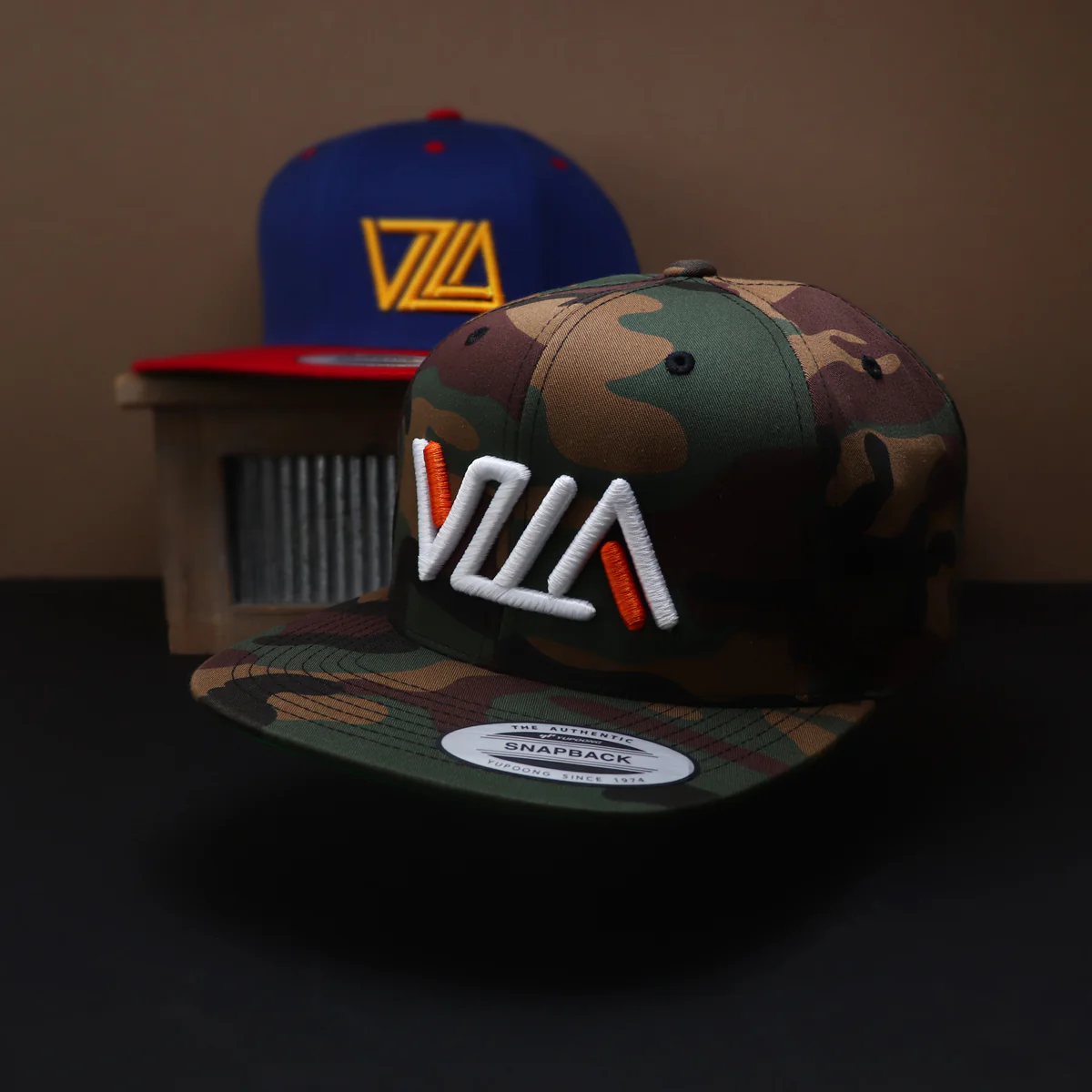 VZLA Flat Bill Snapback Hat (CAMO) - Image 3
