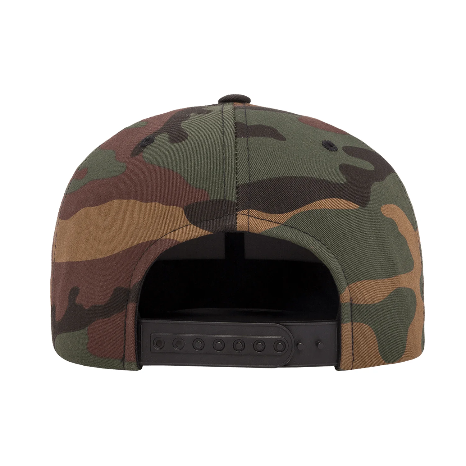 VZLA Flat Bill Snapback Hat - Camo/Black 2.0 - Image 2