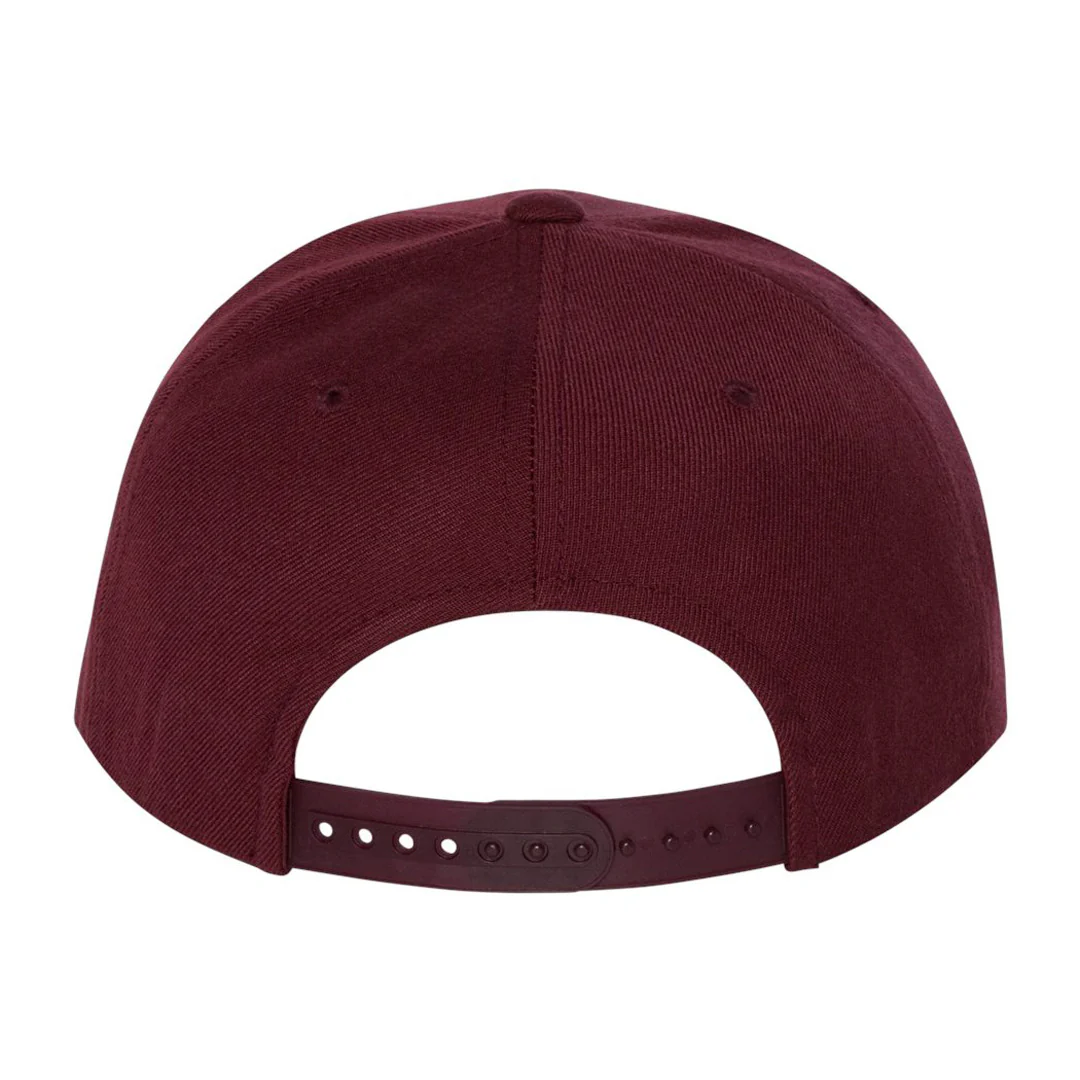 VZLA Flat Bill Snapback Hat (Vinotinto 2.0) - Image 2