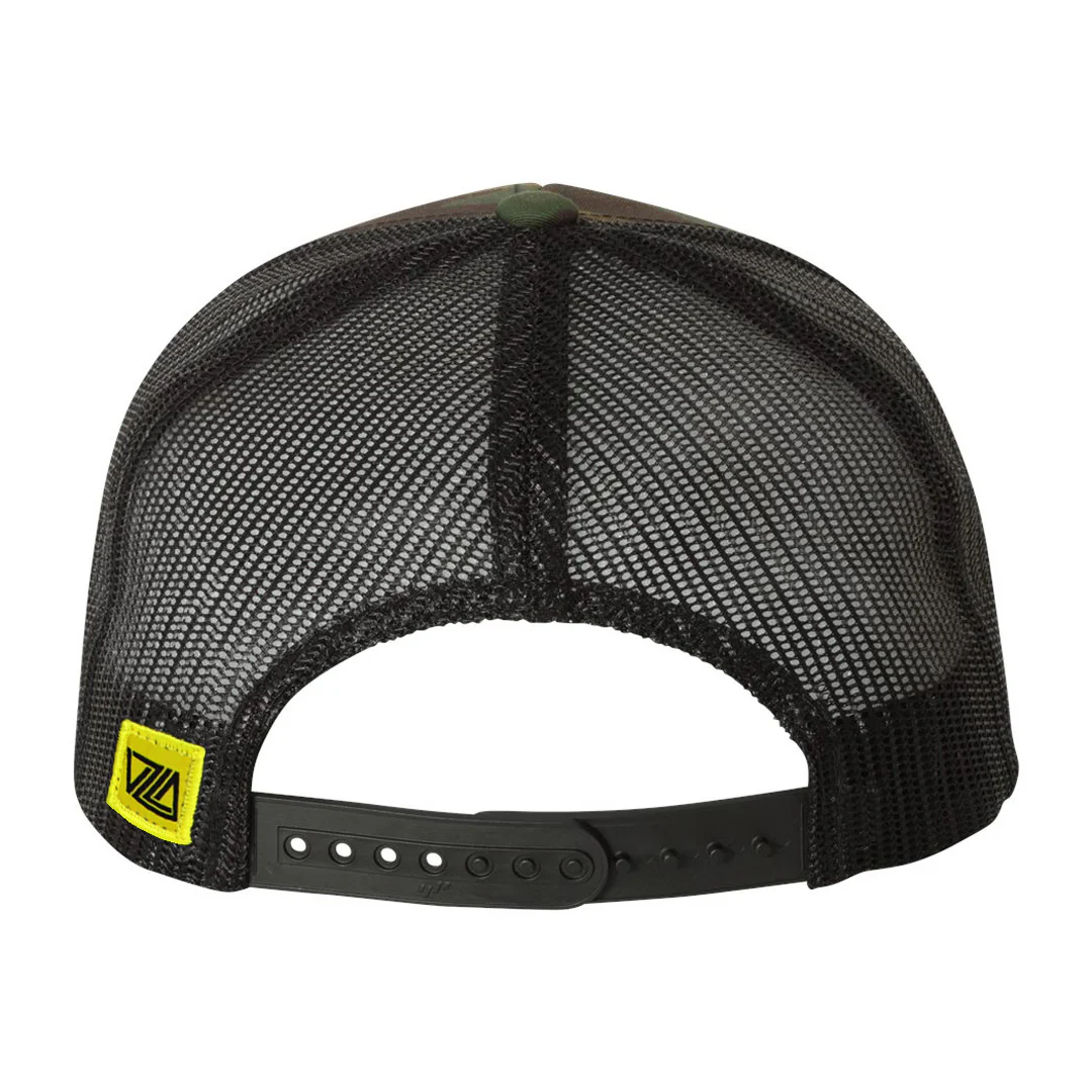 VZLA Trucker Hat Black - Leather Patch - Image 6