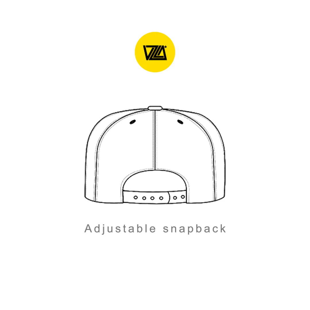 VZLA VICE Black Flat Bill Snapback Hat - Image 7